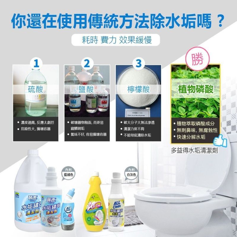 【多益得】水垢鏽斑清潔劑1GL/, , large