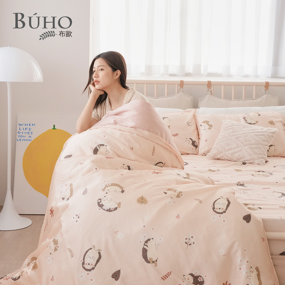 BUHO 台製300織100%TENCEL&trade;純天絲&trade;床包被套四件組-雙人-(多款任選), , large