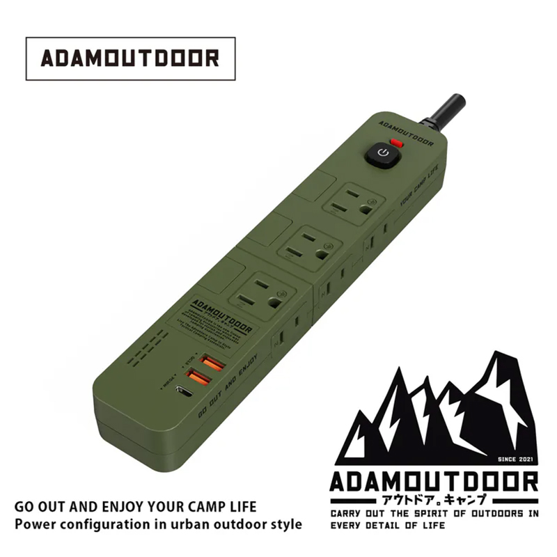 【ADAMOUTDOOR 】家用款4開6插30WPD 延長線1.8M(, , large