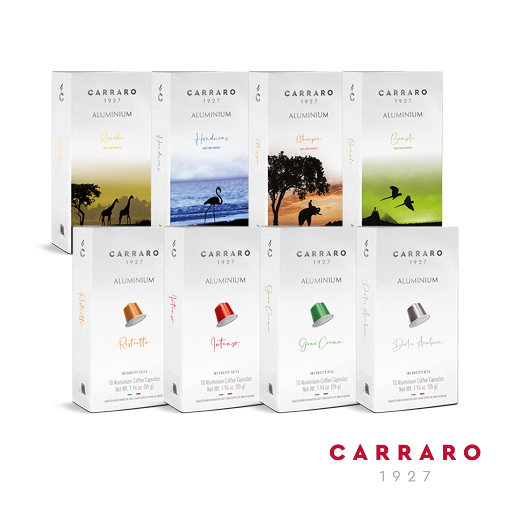 【CARRARO】Ethiopia &ndash; 10 Nespresso&reg; compatible Aluminum capsules*, , large