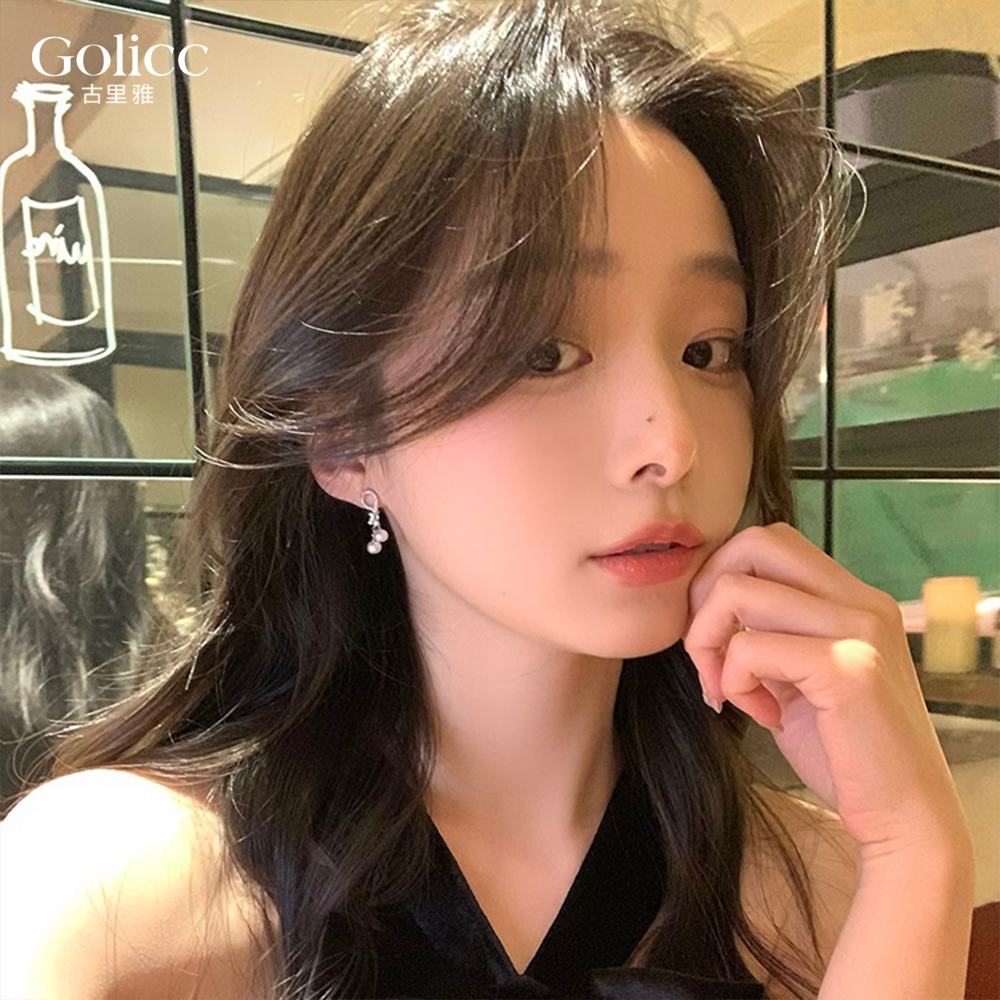 【Gulicc】古莉可 耳環 氣質清新簡約珍珠耳環, , large