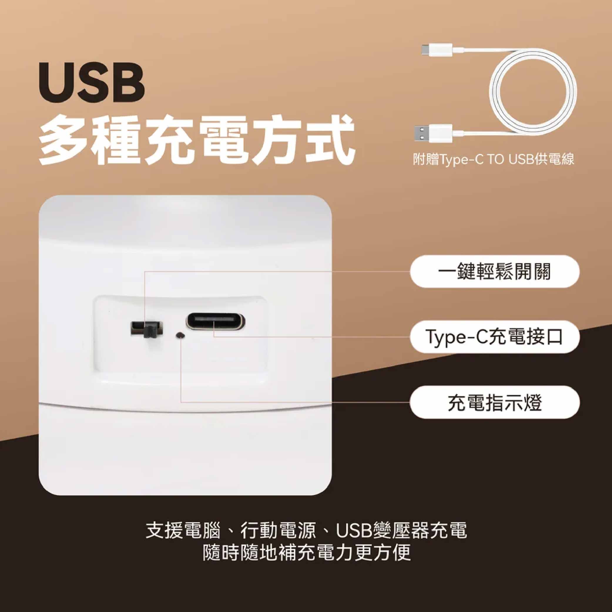 鉅玉經典｜TRISTAR LED充電式舒適護眼檯燈 TS-L030, , large