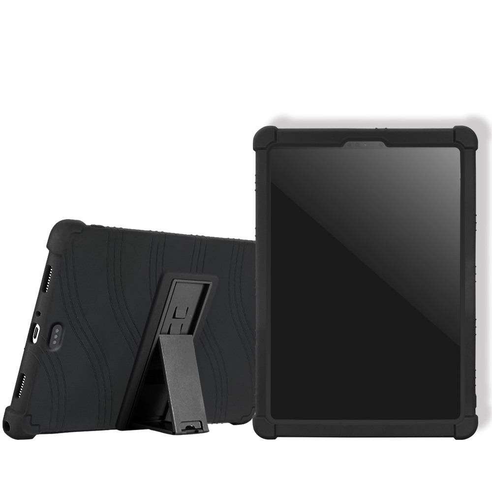 VXTRA 2026 iPad Air8 11吋 M4 全包覆矽膠防摔支架軟套 保護套(黑), , large