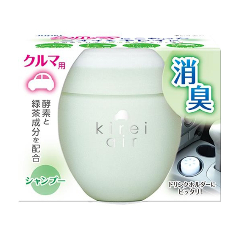 〔本野有限公司〕日本kirei air粉彩系列車用芳香膏95g (綠色花香)-2入, , large