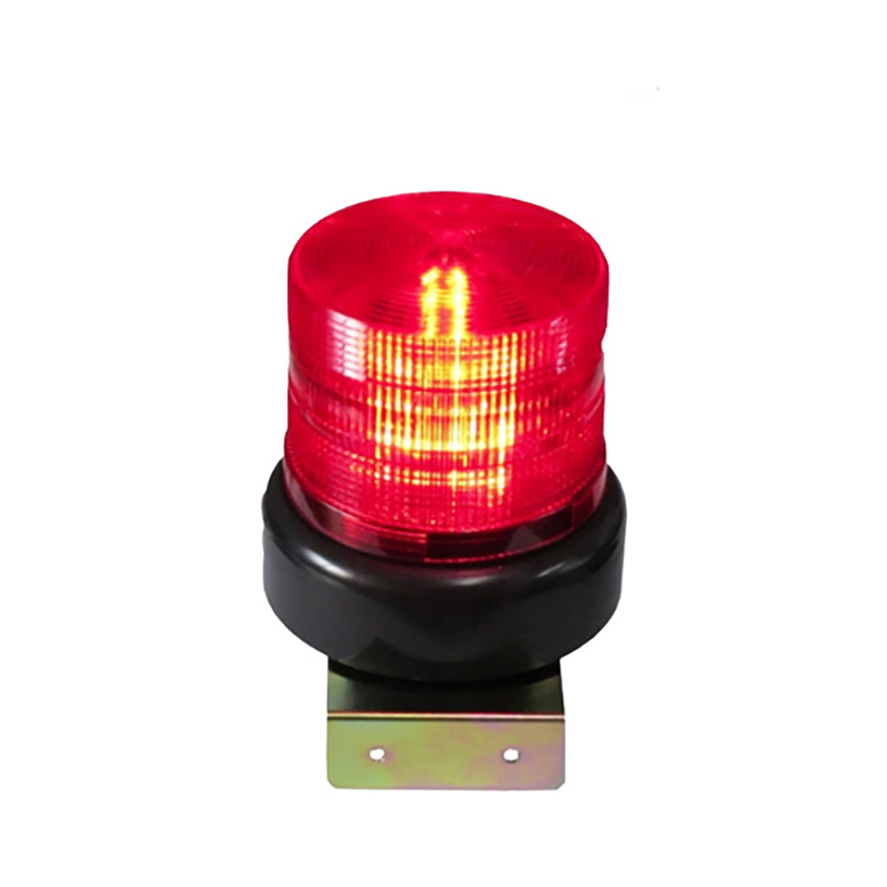 昌運監視器 LD-99R13 AC110V 中型紅色LED警報旋轉燈(含L鍍鋅鐵板支架及蜂鳴器), , large