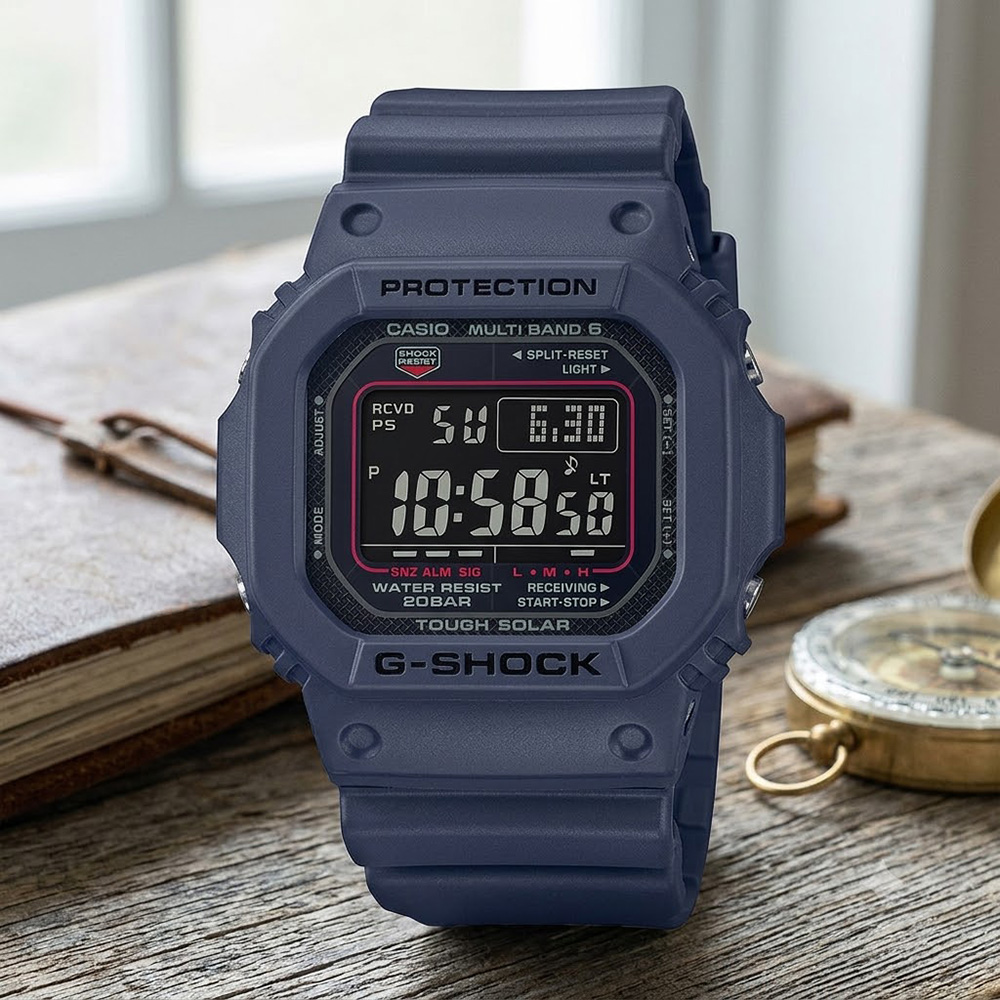 CASIO 卡西歐G-SHOCK 經典方形太陽能電子錶 手錶 學生錶 送禮 禮物 推薦(GW-M5610U-2), , large