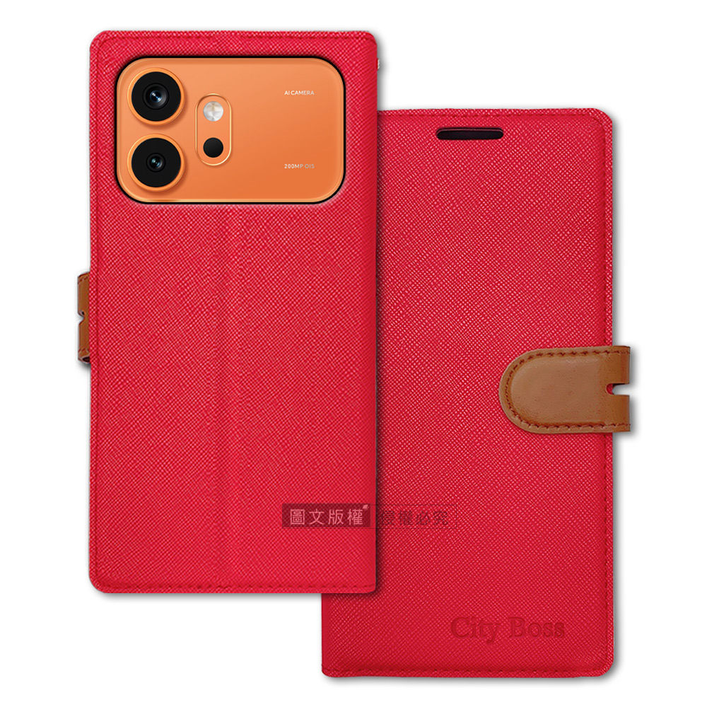 CITY都會風 榮耀HONOR 600 插卡立架磁力手機皮套 有吊飾孔, , large