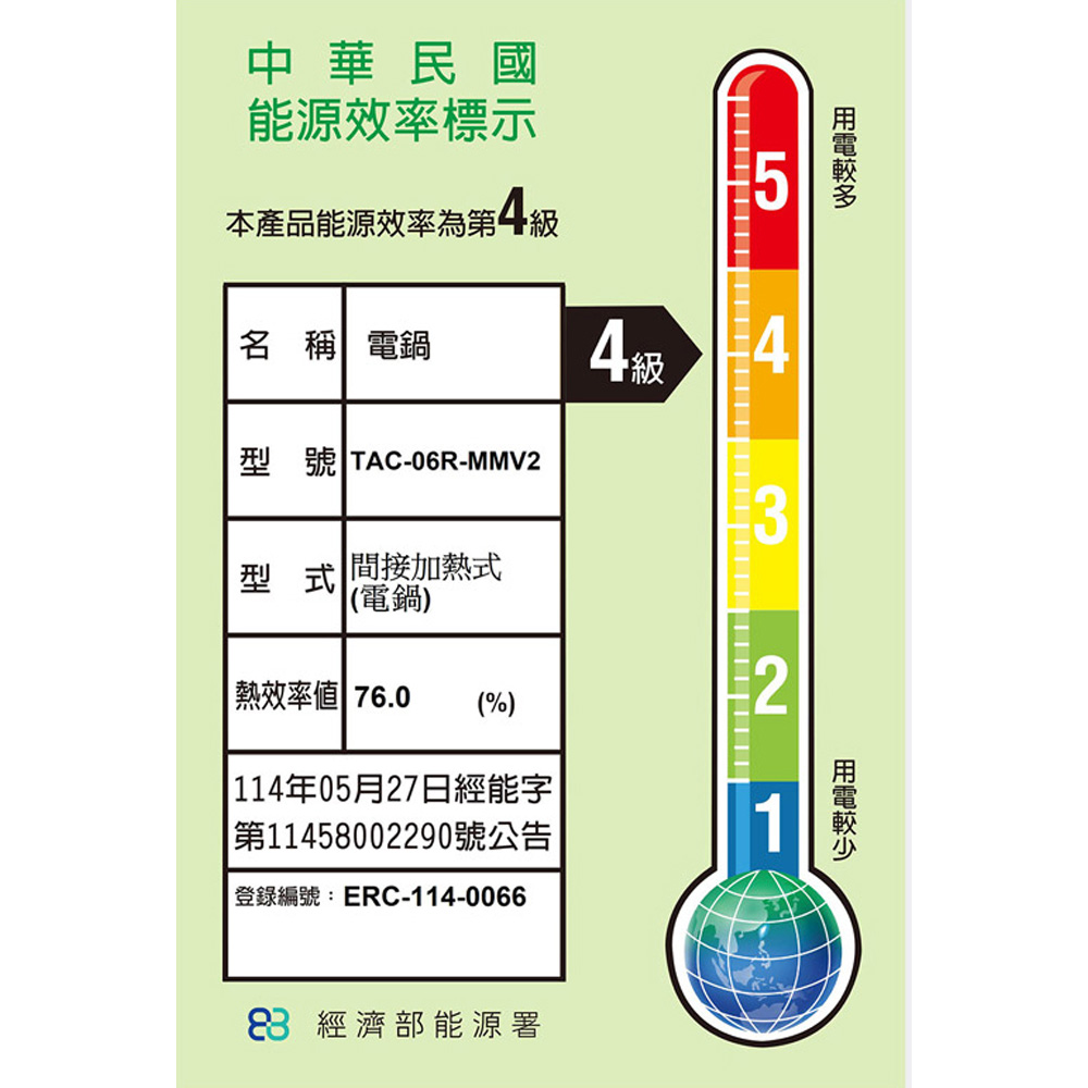 TATUNG 大同 220V異電壓 6人份全不鏽鋼配件電鍋 TAC-06R-MMV2L, , large