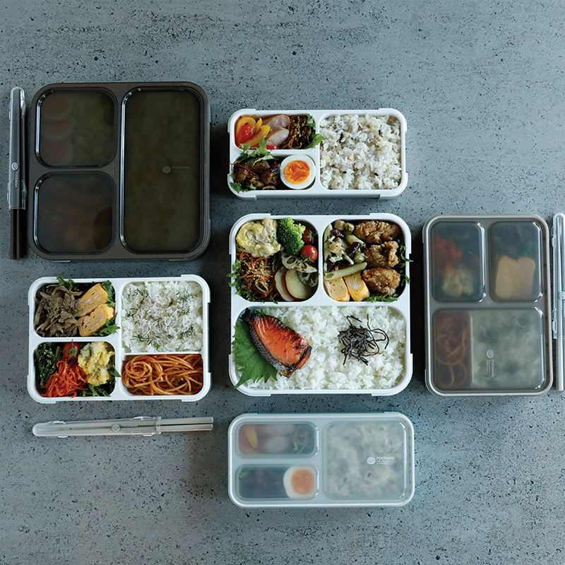 Thin lunch box Antibacterial Foodman 600, , large