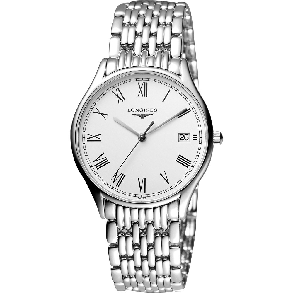 LONGINES Lyre琴韻系列羅馬石英錶(L48594116)-白/38mm L48594116, , large
