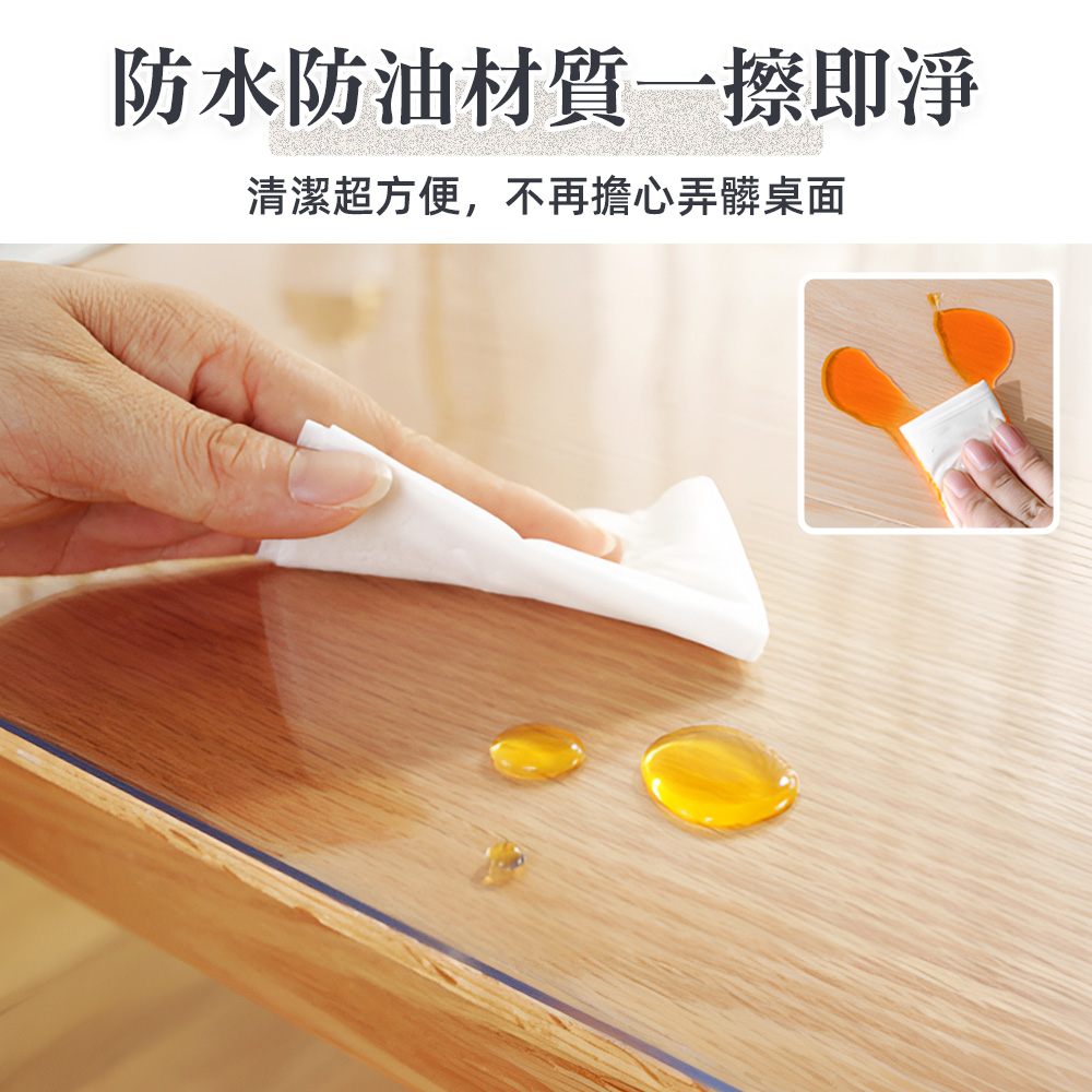 【上手家居】磨砂透明桌墊60X60cm(軟玻璃桌墊/塑膠桌墊/PVC桌墊), , large