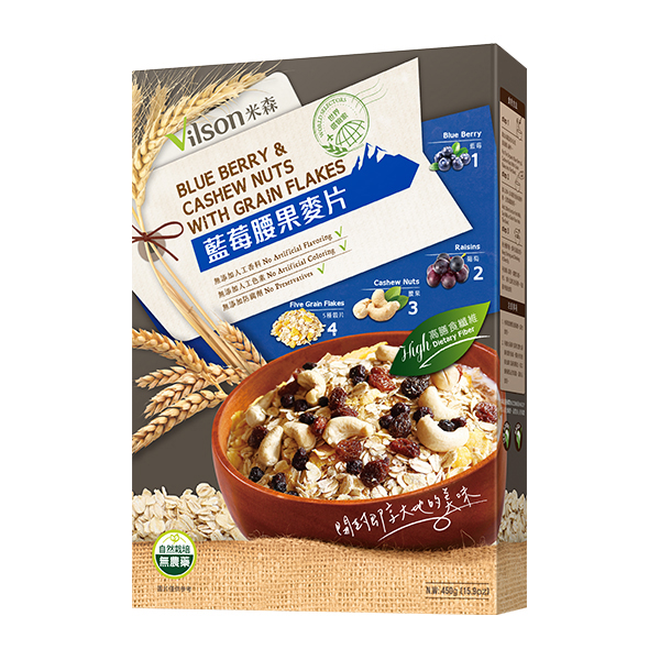米森-藍莓腰果麥片450g, , large