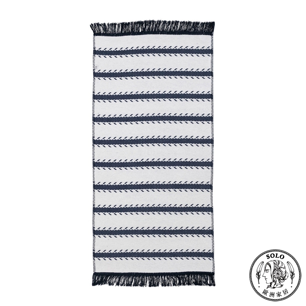 【SOLO歐洲家居】LCW Home 70x140CM 雙面條紋地毯 藍色, , large