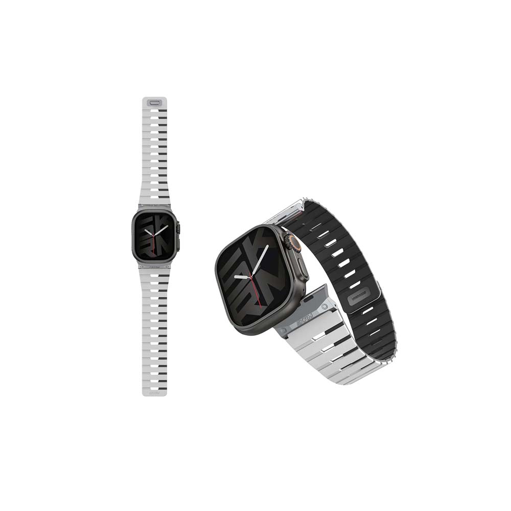 【山水之寶】Skinarma Apple Watch 44/45/49/S10 46/S11 46mm錶帶 Gemini雙色矽膠磁吸錶帶 原廠公司貨, , large