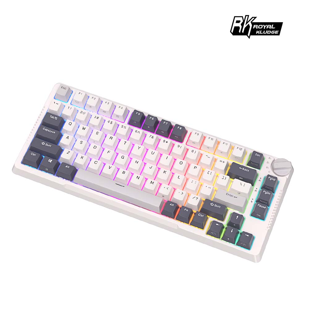 RK 75% 81 key RGB Mechanical Keyboard ( Yellow switches ), , large