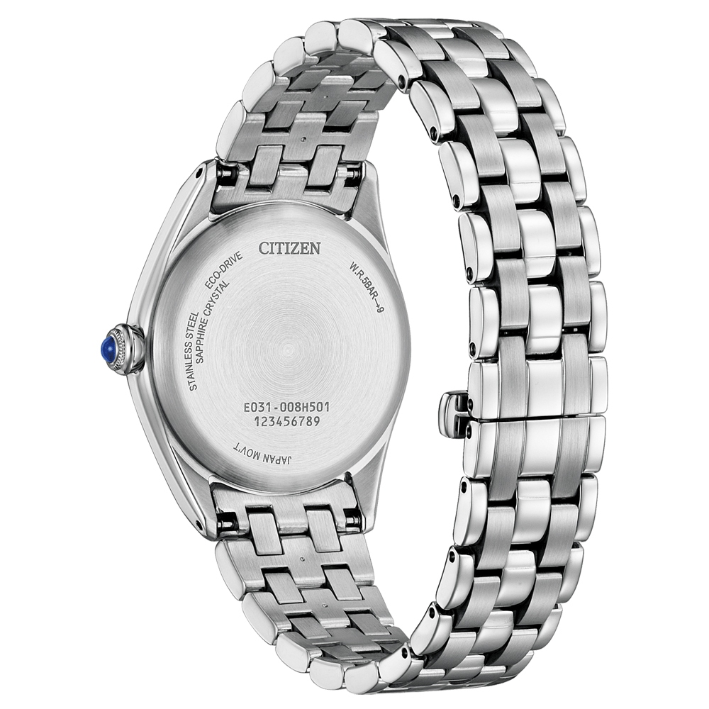 CITIZEN 星辰 L系列 珍珠貝光動能大三針女錶 EM1140-80D, , large