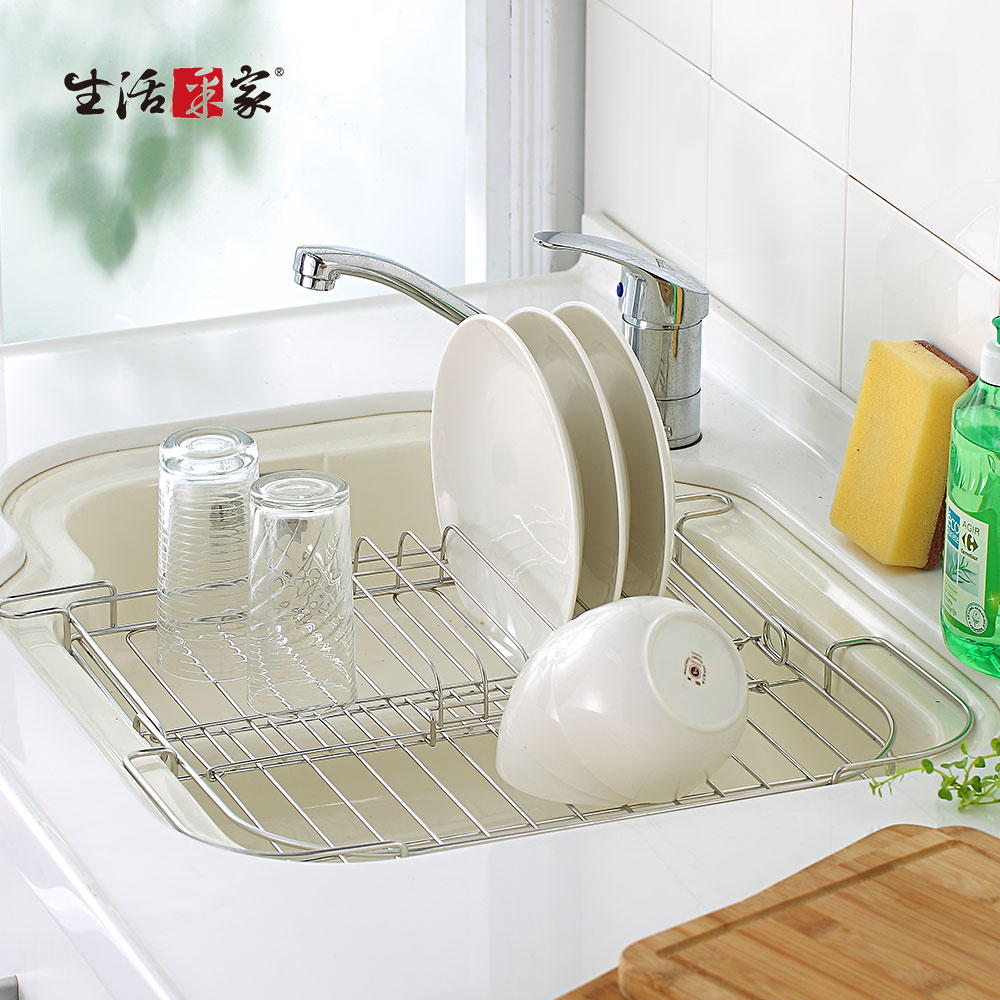 SHCJ 水槽伸縮瀝水架 台灣製SUS304 餐具瀝水 碗盤瀝水 廚房瀝水 瀝水收納, , large