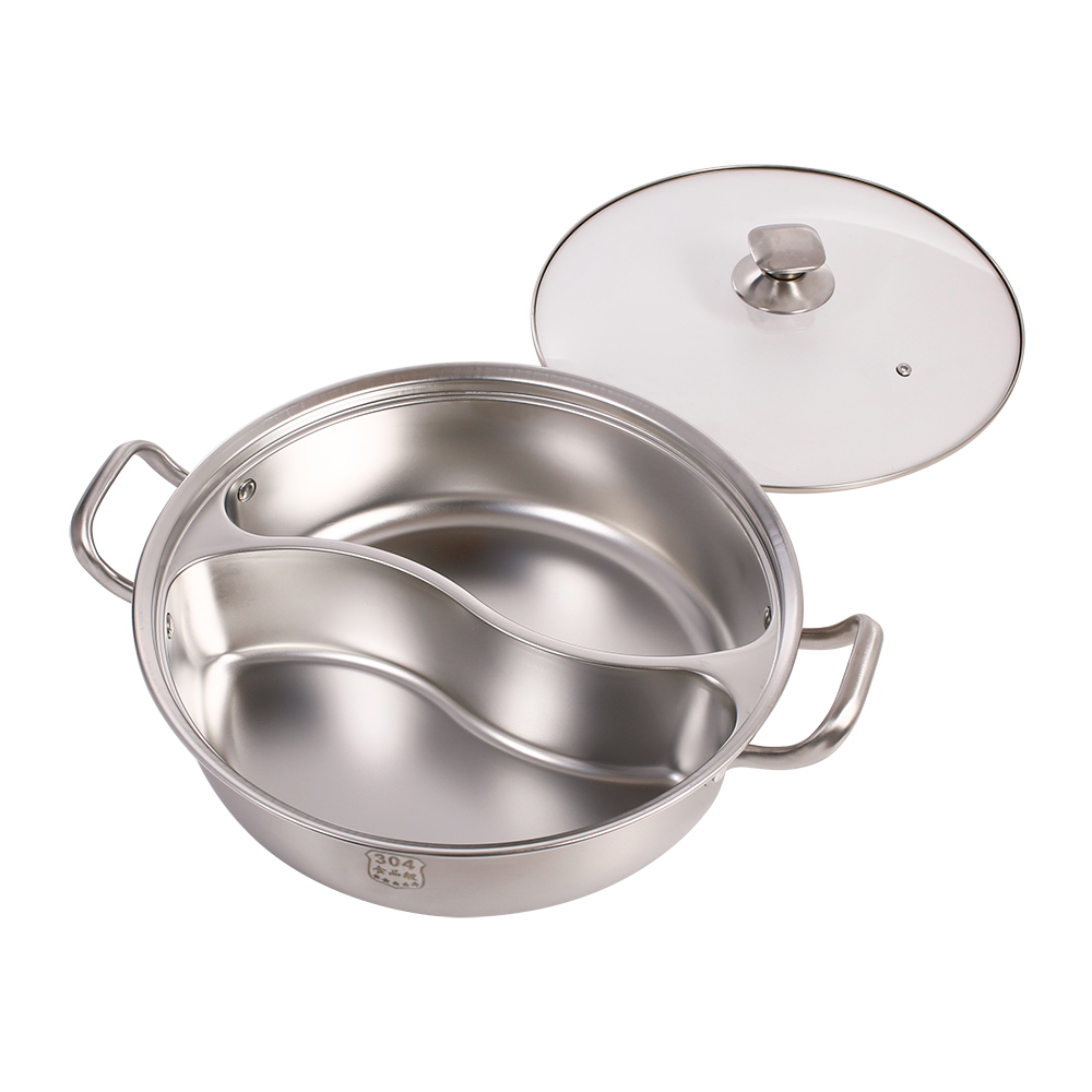 Seamless twin-side hot pot-34cm, , large