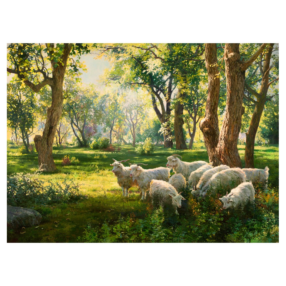 【御畫房】春風得意 國家一級畫師手繪油畫80&times;110cm(VF-65), , large
