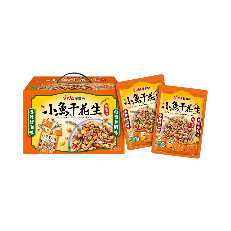 萬歲椒麻風味小魚干花生禮盒, , large