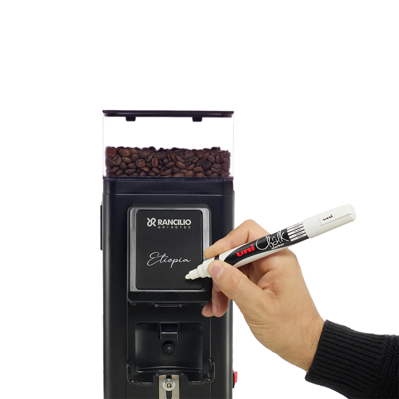 【Rancilio 藍奇里奧】Stile SD 家用咖啡磨豆機（消光黑）｜半自動 手寫黑板 58mm 平刀盤, , large