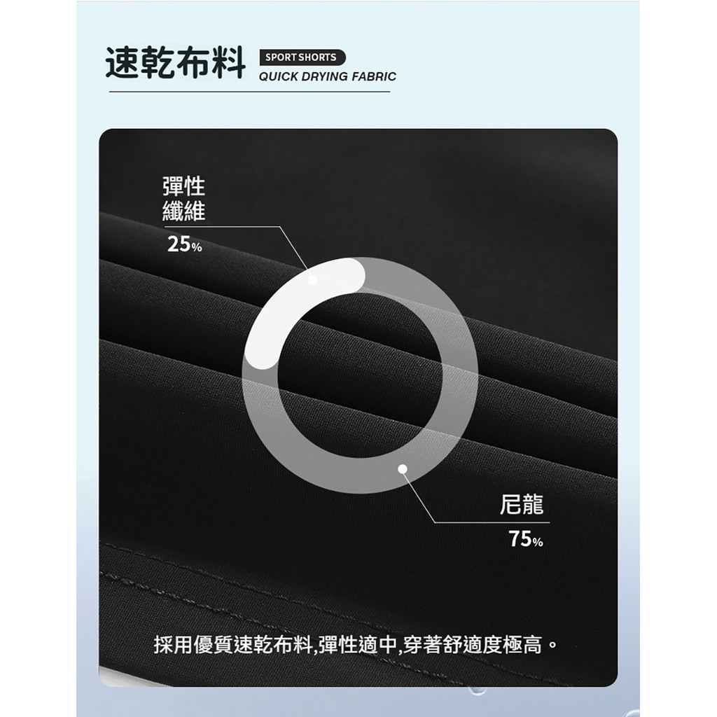 現貨 大尺碼 冰絲 排汗 涼感 五分褲-黑/灰-0205576, , large