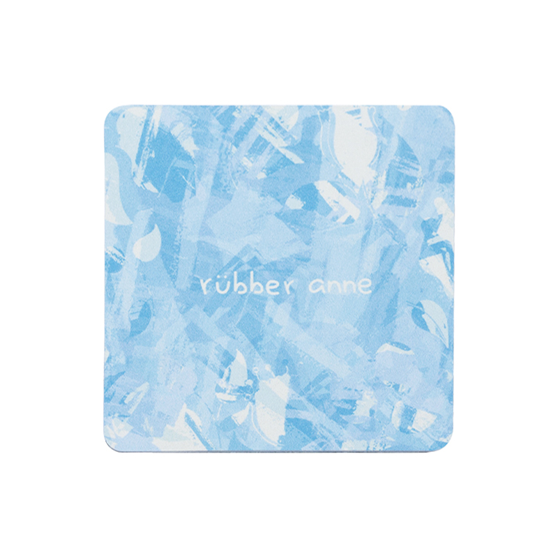 【Monster】 Soft Diatomaceous Earth Absorbent Coaster &ndash; Misty Sakura Tales (10x10cm) &ndash; Glacier Blue, , large