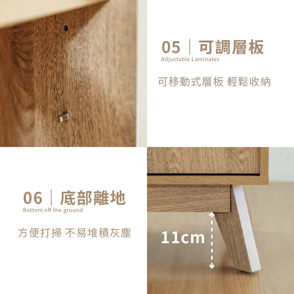 收納櫃 置物櫃 收納櫃 櫥櫃 書櫃 TV170, 原木色, large