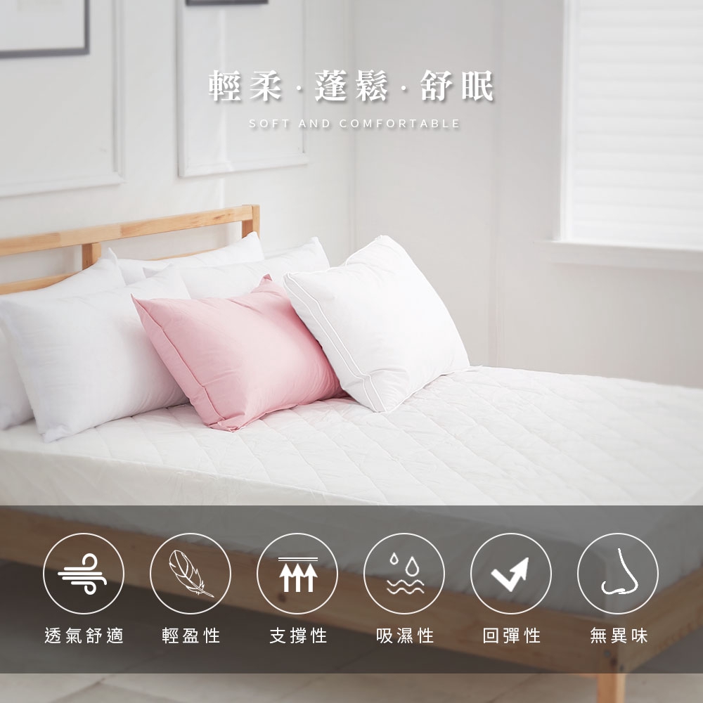 DUYAN竹漾 法式天然水鳥羽絨枕 台灣製, , large