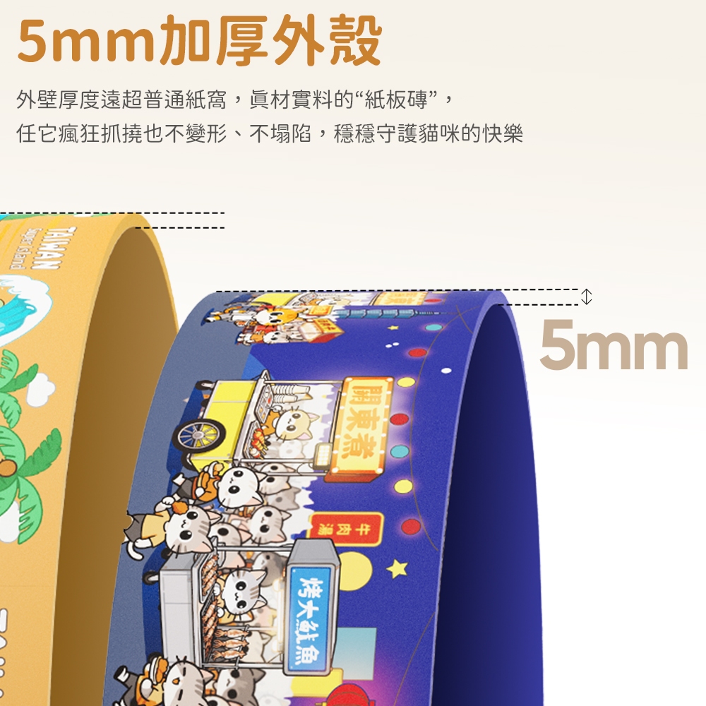 Maogougo貓咪貓貓玩具貓抓板不掉屑瓦楞抓板圓形貓窩不掉屑貓抓板貓抓窩貓窩貓, , large