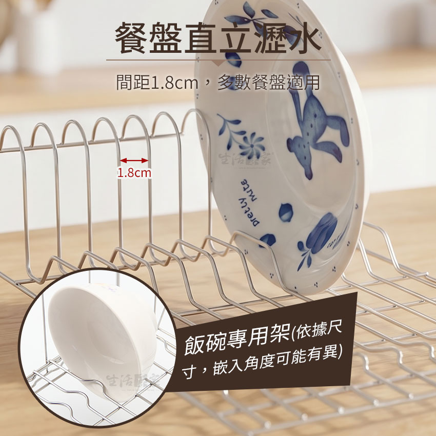 SHCJ 組合式雙層碗盤瀝水架 台灣製SUS304 立式收納 不佔空間 瀝水風乾 餐具架, , large