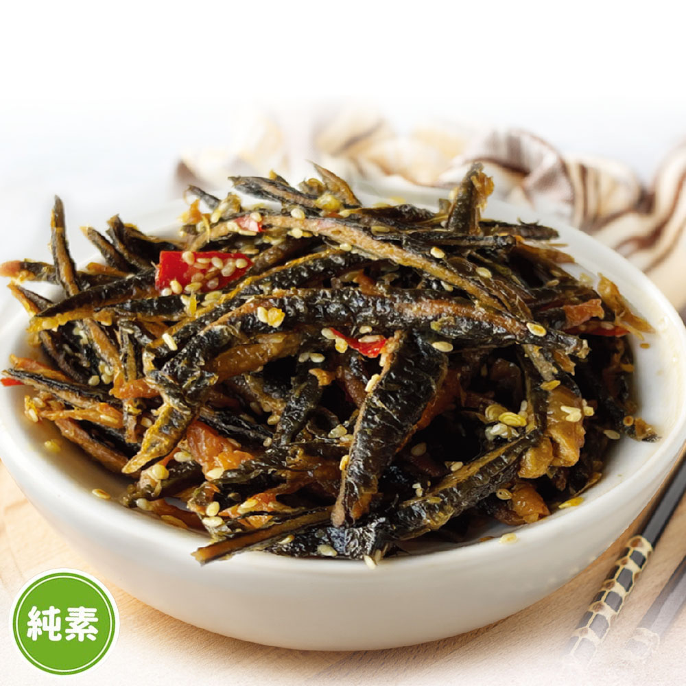 【如意生技】芥末/海苔/蜜汁小魚干平均共6包(純素200g/包〉(免運費), , large