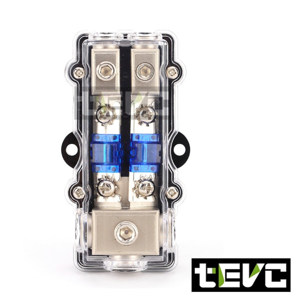 《tevc》ANS A6 音響 改裝 車用 專用 一進二出 二路 保險絲座 熔絲型 ANL型(小號) 保險, , large