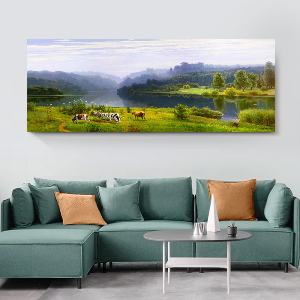 【御畫房】秘境之三 國家一級畫師手繪油畫60&times;120cm(VF-51), , large