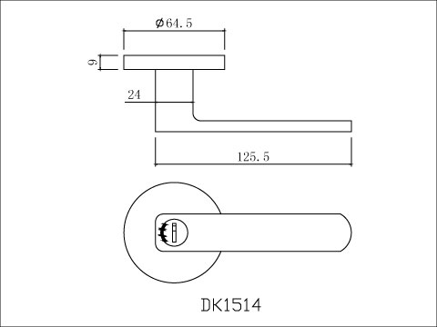 Toilet horizontal lock, , large