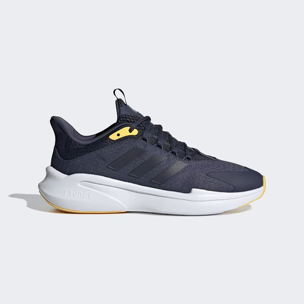 Adidas Alphaedge + 男 慢跑鞋 運動 訓練 休閒 緩震 舒適 愛迪達 深藍 黃 [IG3595], , large
