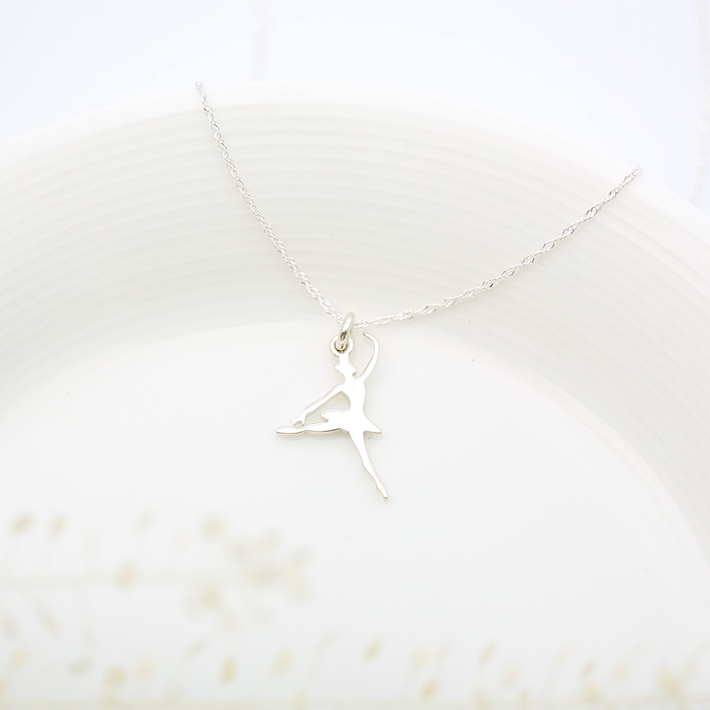【Angel & Me】Ballet Dance s925 sterling silver necklace birthday gift, , large