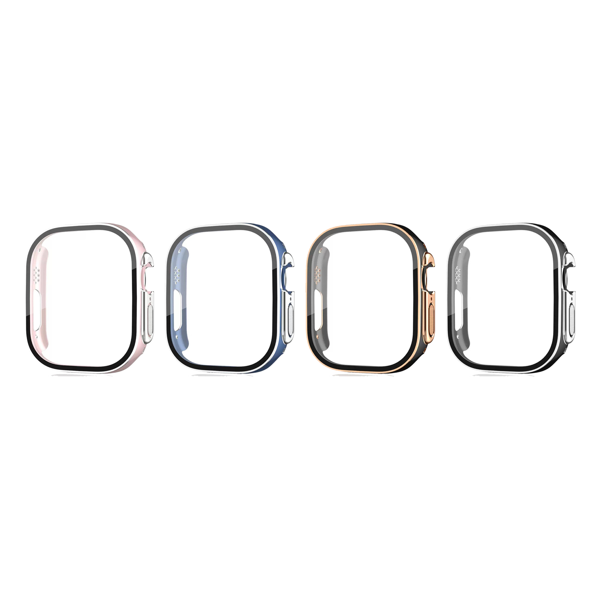 【山水之寶】Apple Watch Ultra3/Ultra2/Ultra 49MM保護殼 玻璃膜+保護框 雙色電鍍手錶防撞殼, , large