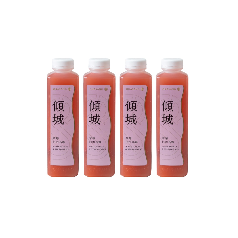 OKASANG  Strawberry limited healthy set｜1000ml*4( White fungus & Strawberries*4), , large