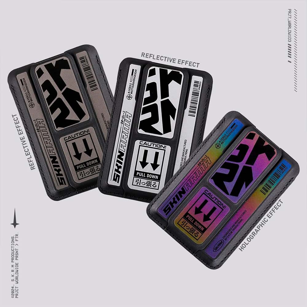 【山水之寶】 Skinarma 磁吸卡包支架 Kado 磁吸卡夾支架V2附磁吸貼片磁吸卡套磁吸手機支架票卡夾 名片夾男悠遊卡套識別證原廠公司貨, , large
