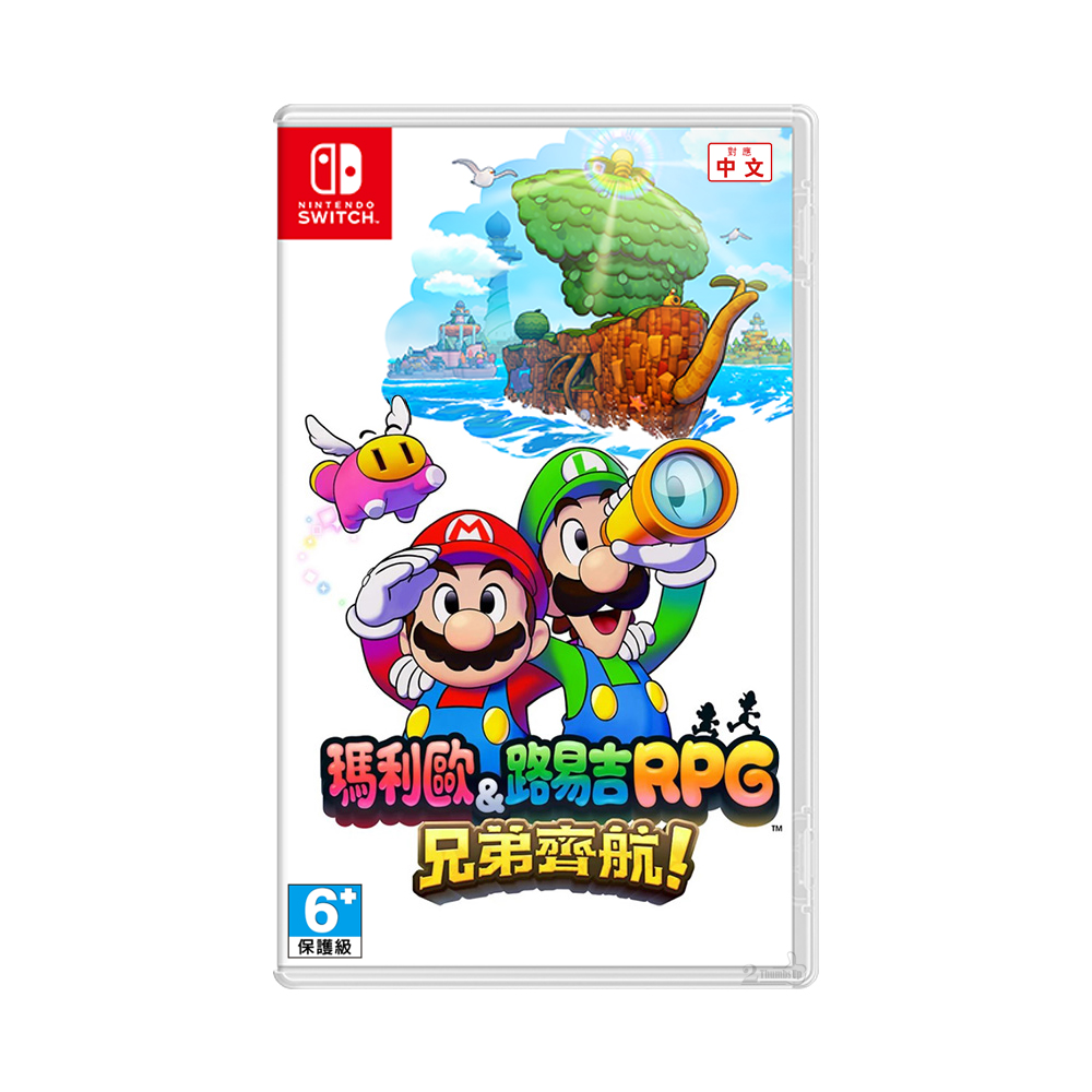 【 任天堂 Switch NS 】《 瑪利歐＆路易吉RPG 兄弟齊航！ 》實體卡帶 中文版 遊戲片, , large