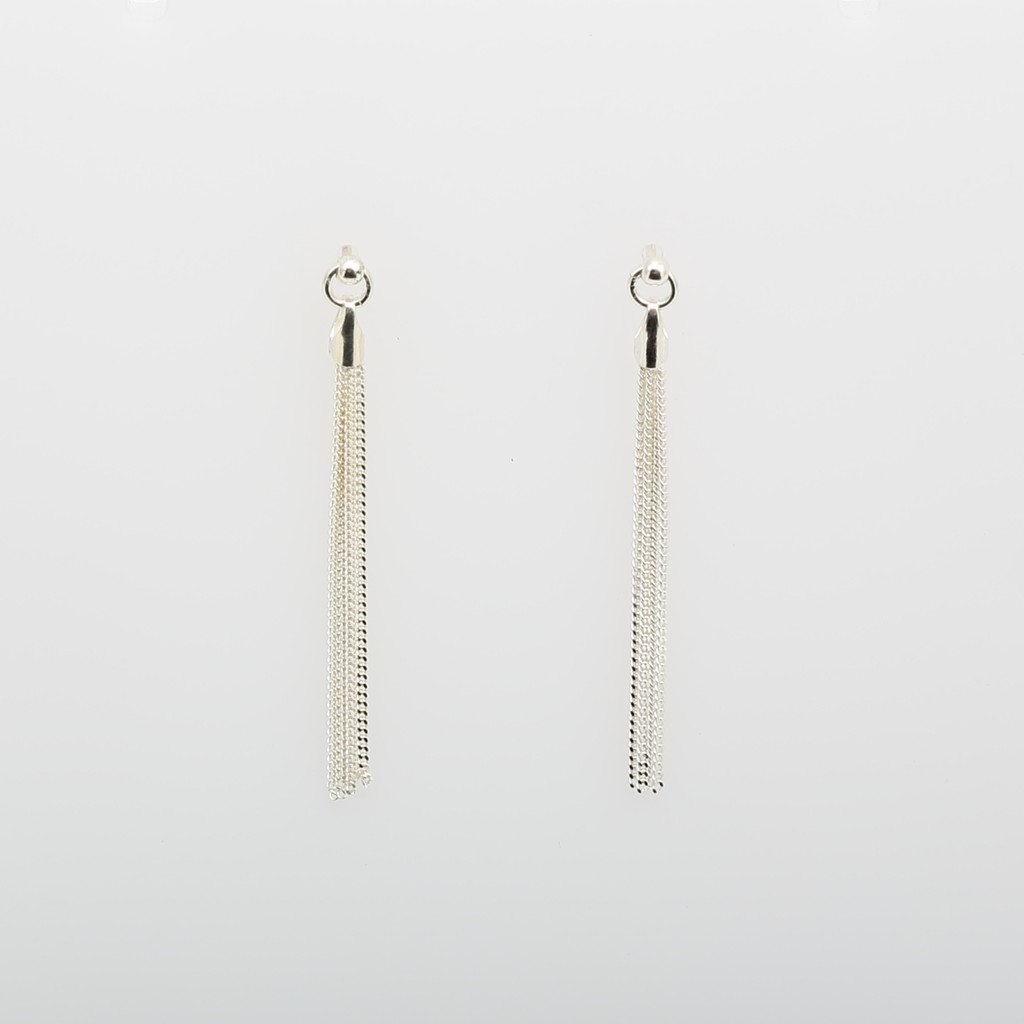 【Angel & Me】Italy Elegant tassel s925 sterling silver earrings Birthday gift, , large