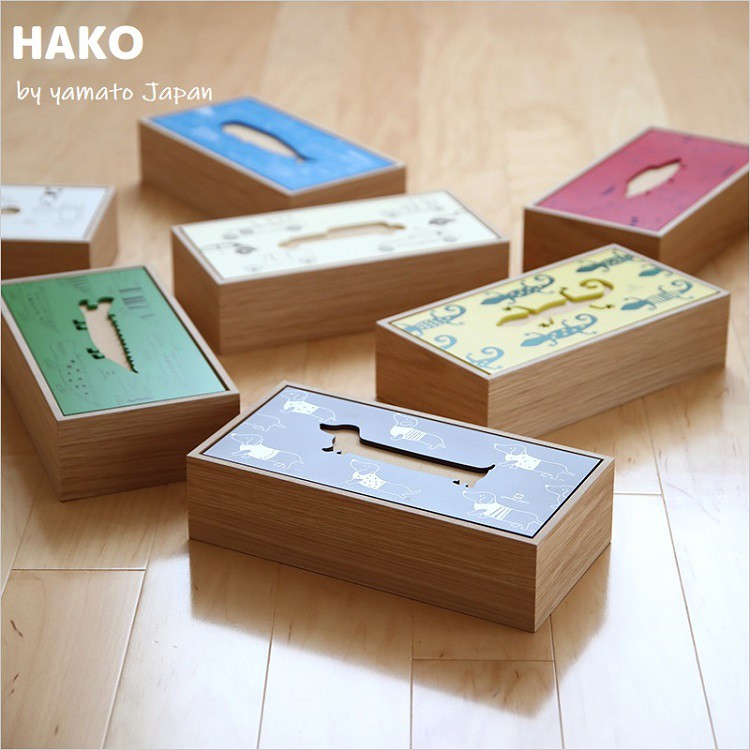 日本yamato japan｜haco純手工木製北歐風可愛面紙盒, , large