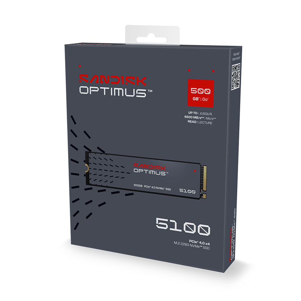 【SanDisk】Optimus 5100 NVMe 500GB SSD M.2 2280 代理商保固公司貨, , large