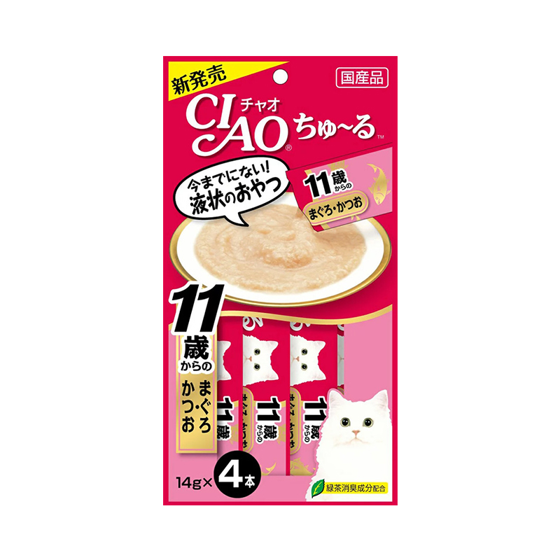 CIAO啾嚕肉泥-11歲肉泥(鰹魚+鮪魚), , large