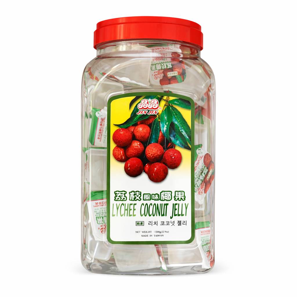 【晶晶】荔枝風味椰果 果凍桶1500g, , large