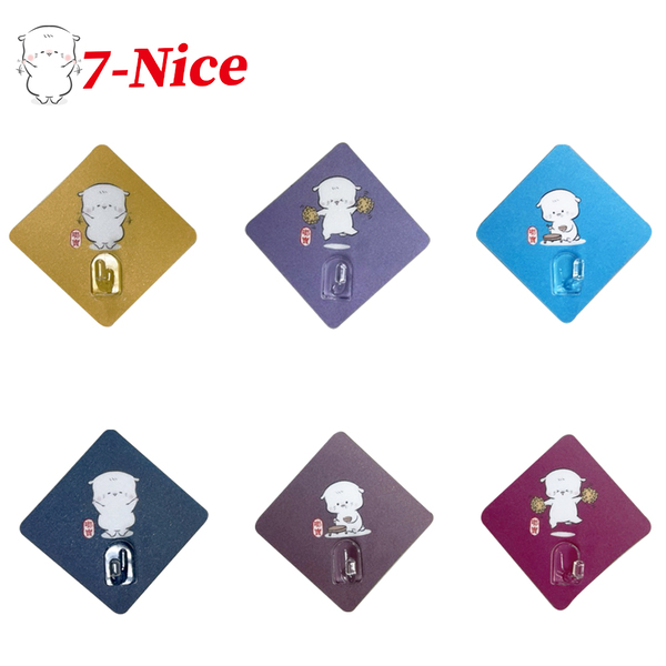 [7-Nice]嘟寶無痕掛勾貼片6入組(圖案隨機), , large