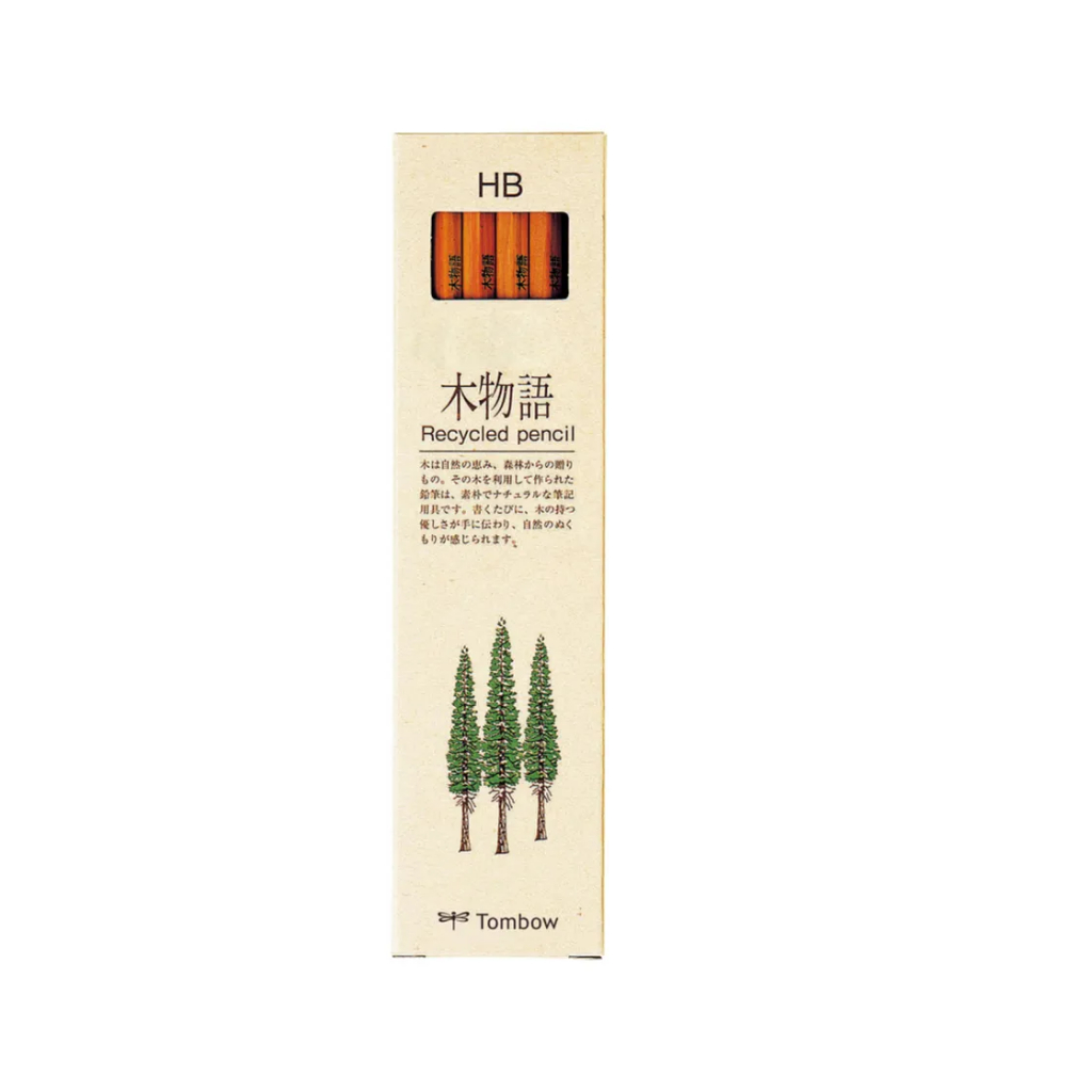 蜻蜓TOMBOW 木物語 原木環保鉛筆-12支裝(多款)2B, , large