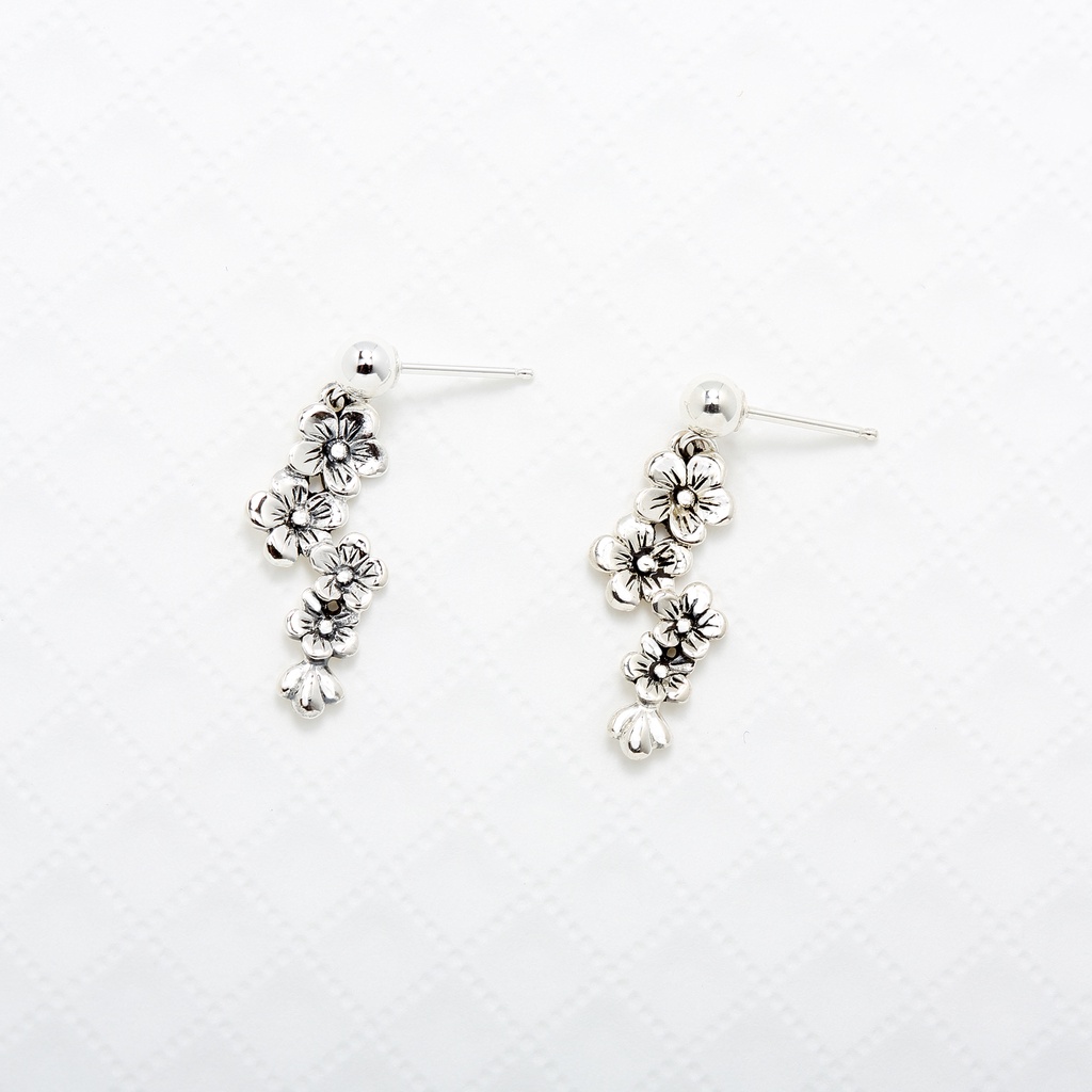 【Angel & Me】Sakura Cherry Bloom s925 sterling silver earrings Christmas gift, , large