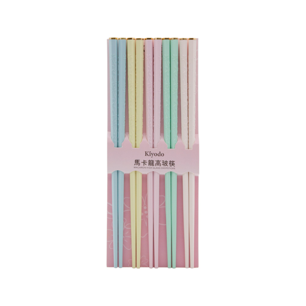 KIYODO馬卡龍高玻筷5雙, , large